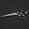 double swivel hair dressing scissors with fixed finger rest