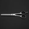 fancy hair thinning scissor in black background