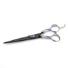 black colored jeweled hair scissor 